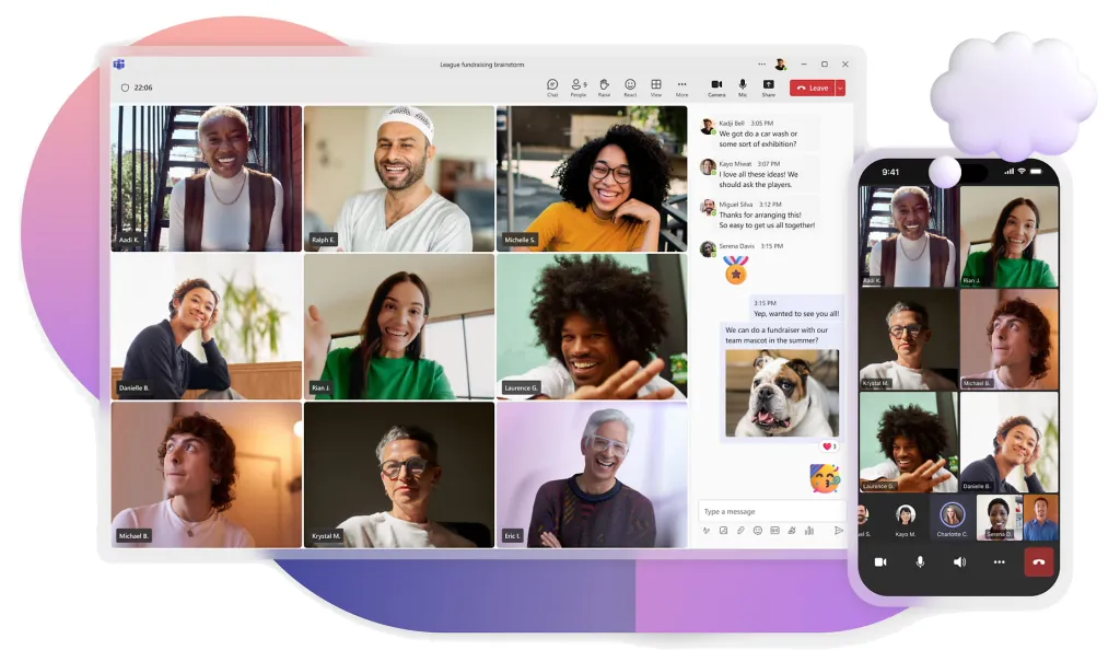 Microsoft Teams 协作界面